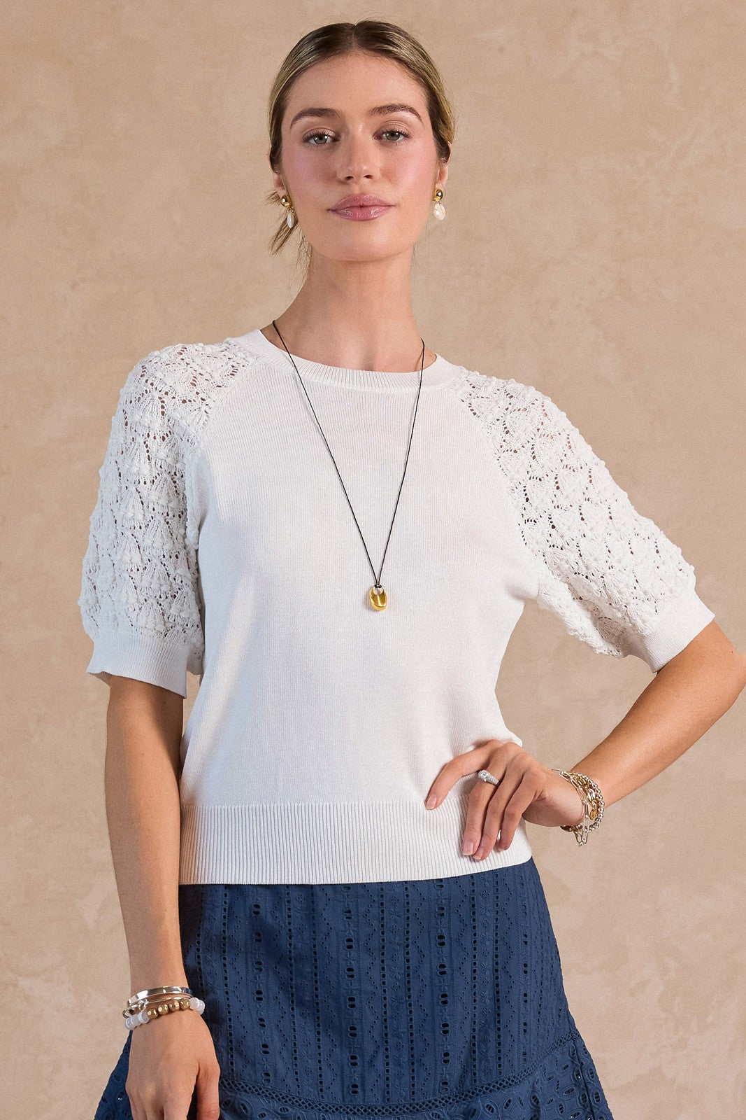 NYLAND Nunana Short Sleeve Sweater