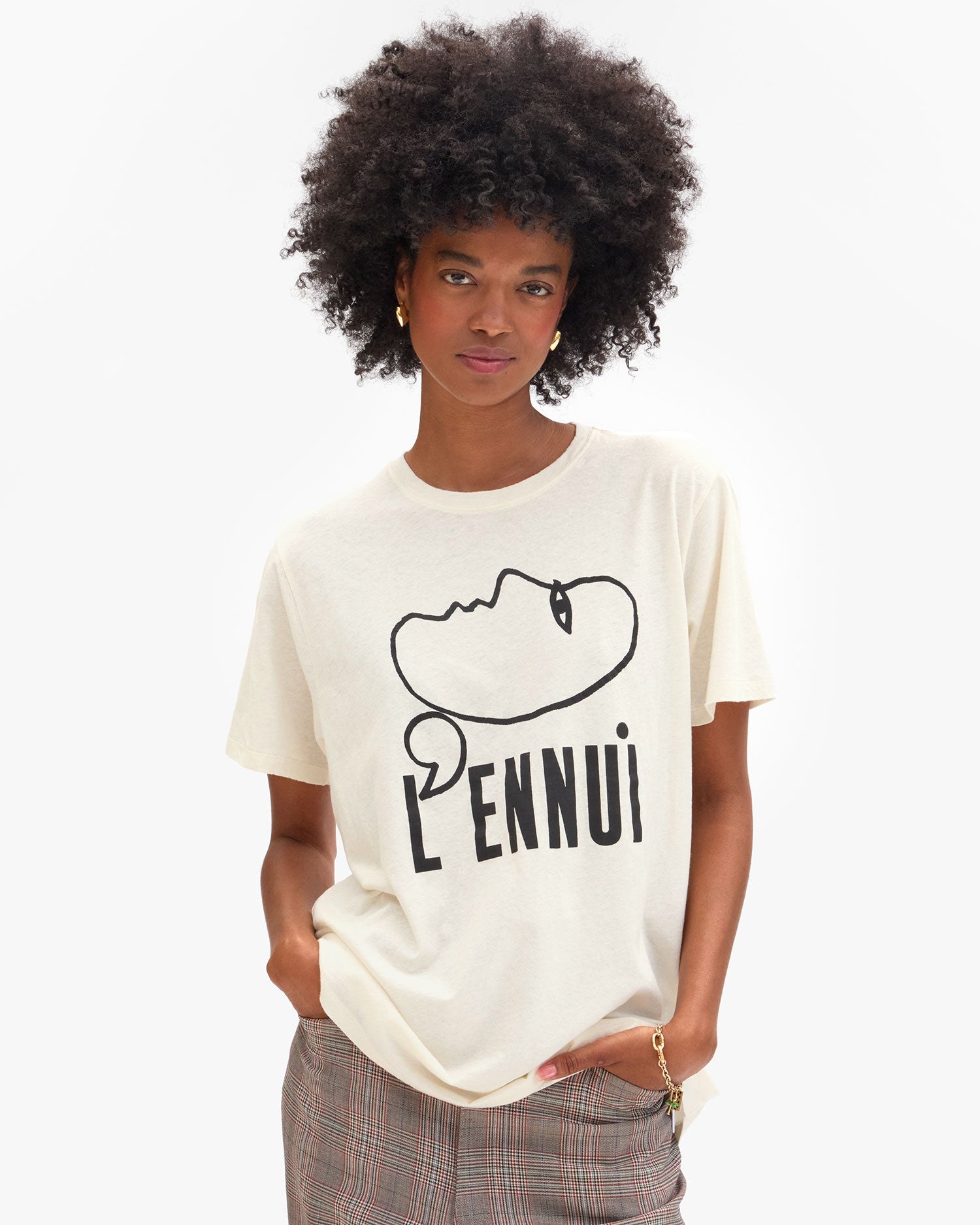 Clare V. L'ennui Original Cotton/Linen Tee