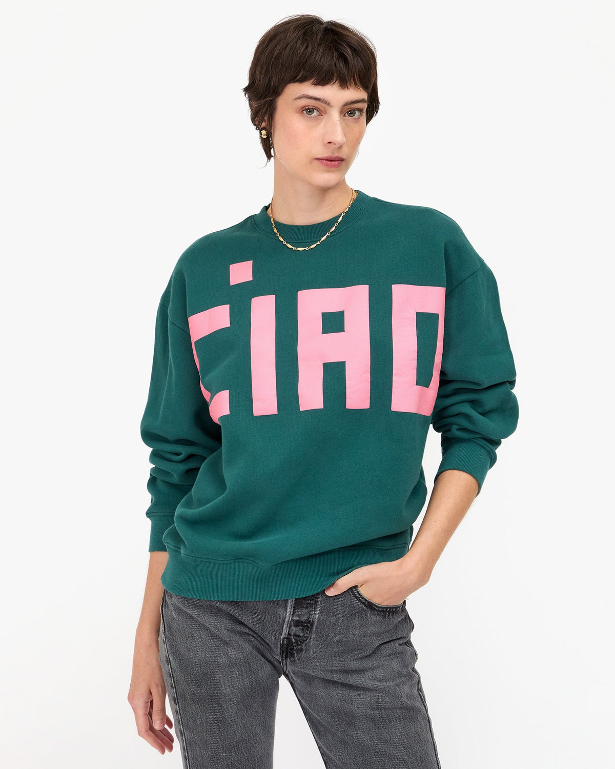 Clare V. Ciao Oversized Sweatshirt