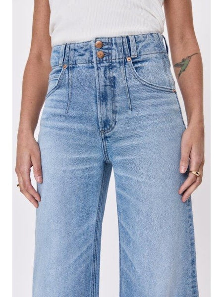 PISTOLA Lana Double Button Wide Leg Jean in Terrace