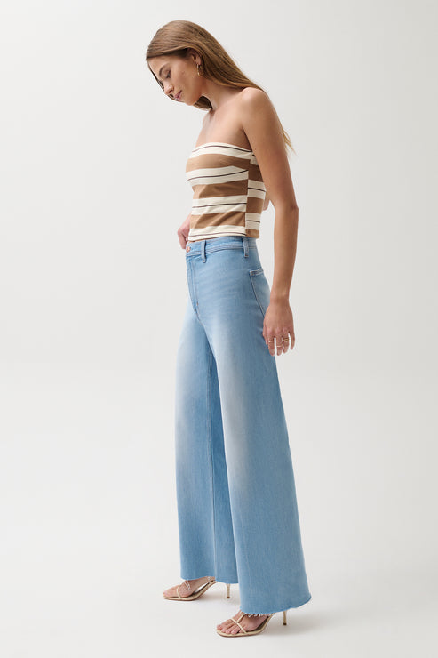 PISTOLA Penny High Rise Wide Leg in Whisper