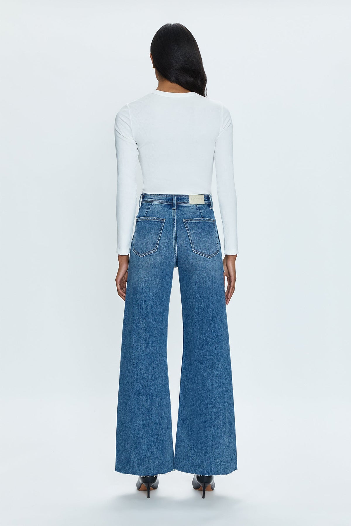 PISTOLA Penny Utility Wide Leg in Canal