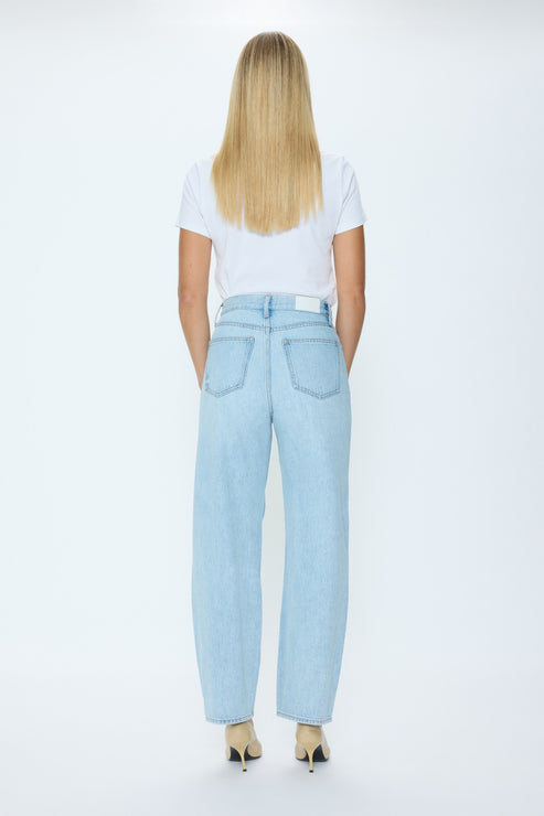 PISTOLA Wes High Rise Barrel Jean in Waves