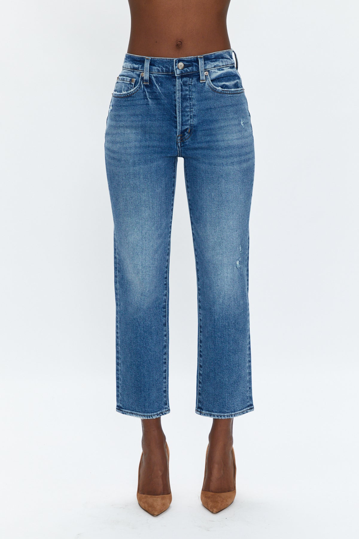 PISTOLA Charlie High Rise Classic Straight Ankle in Westminster