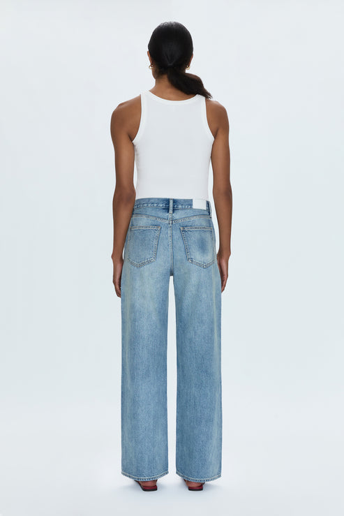 PISTOLA Hendrix High Rise Baggy in Apprentice Distressed