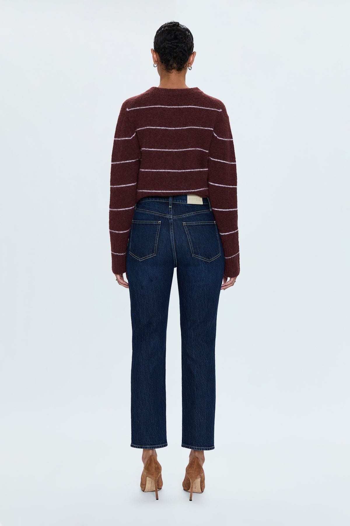PISTOLA Bri Cropped Slim Jean in Focus