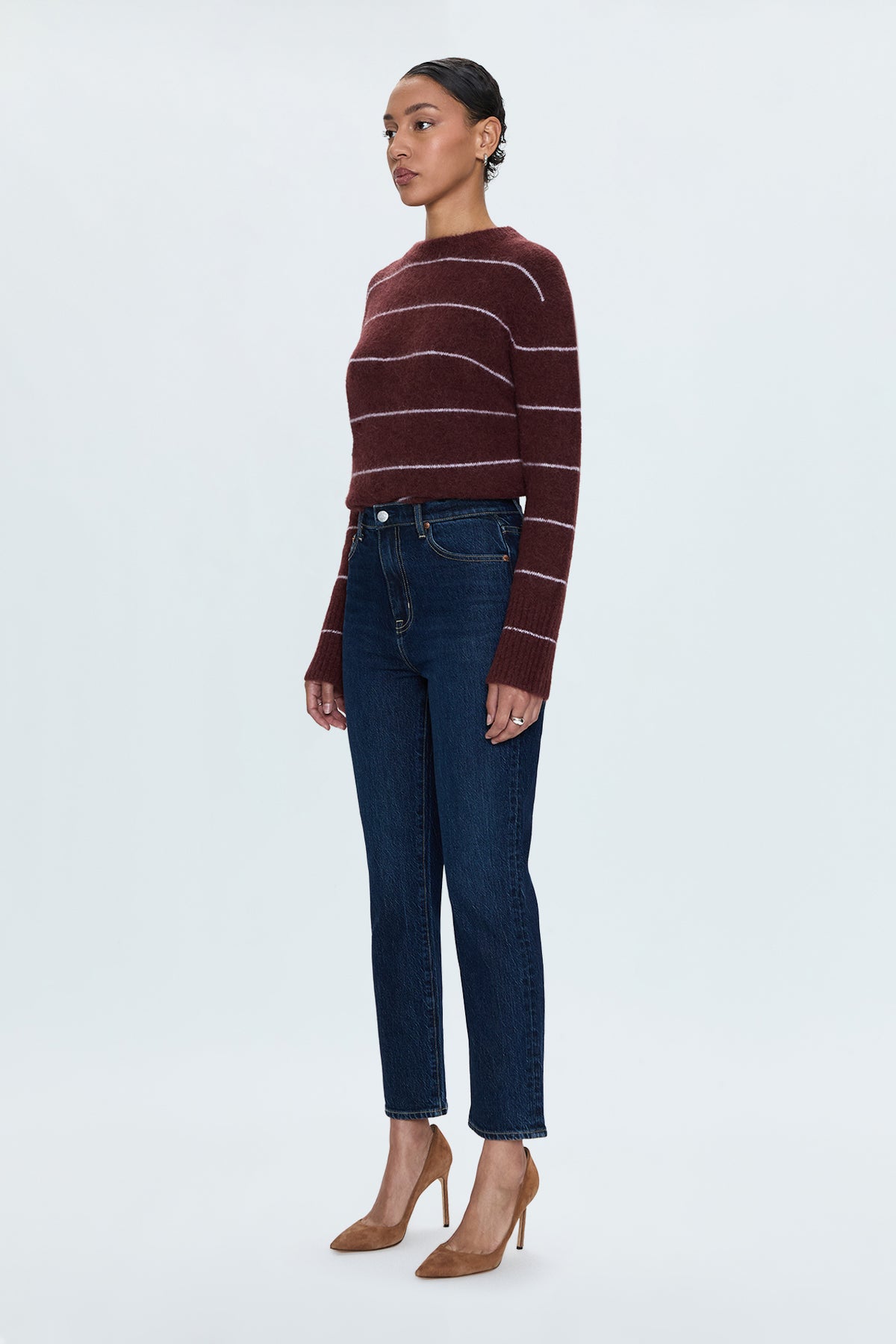 PISTOLA Bri Cropped Slim Jean in Focus