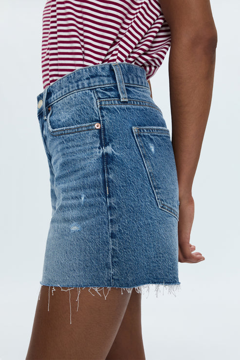 PISTOLA Kennedy Relaxed Mid Rise Cut Off Short