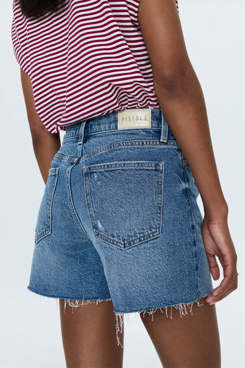 PISTOLA Kennedy Relaxed Mid Rise Cut Off Short