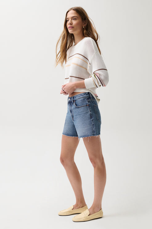 PISTOLA Kennedy Relaxed Mid Rise Cut Off in Cityscape