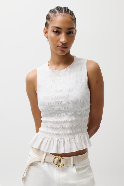 PISTOLA Phoebe Smocked Tank