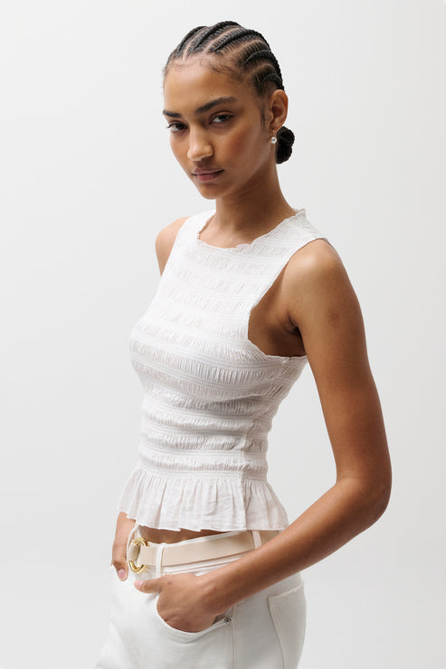 PISTOLA Phoebe Smocked Tank