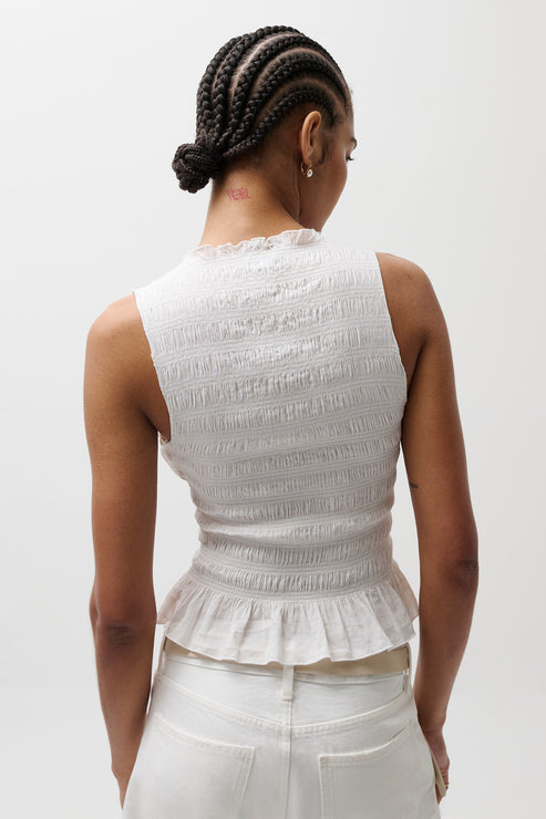 PISTOLA Phoebe Smocked Tank