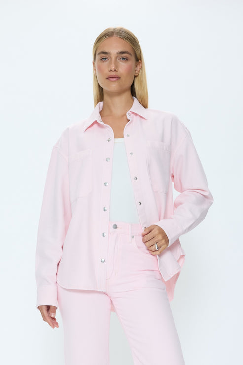 PISTOLA Elin Fluid Denim Shacket