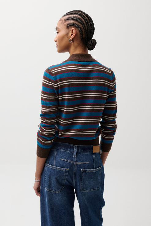PISTOLA Lyvia Long Sleeve Merino Polo Cardigan
