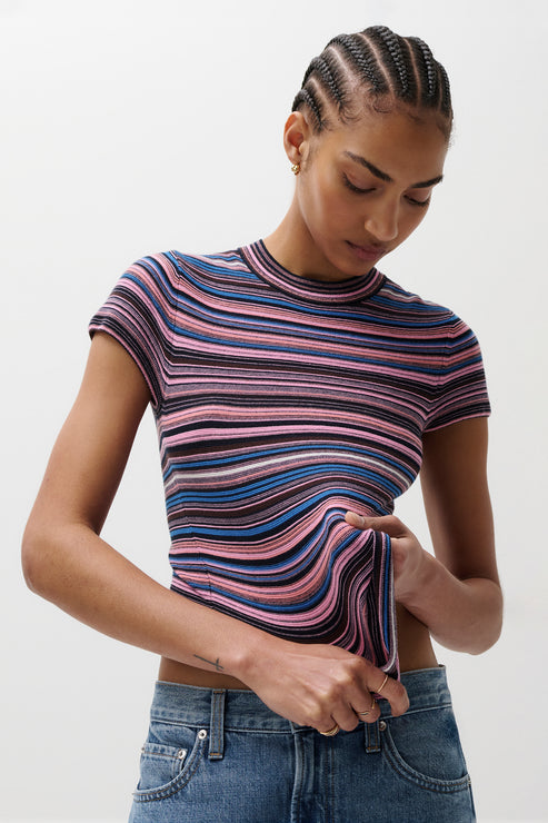 PISTOLA Selene Short Sleeve Sweater Tee