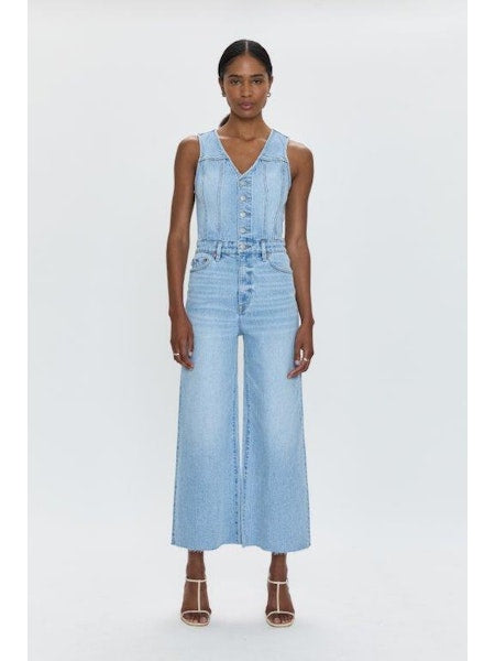 PISTOLA Aria Cropped Fitted Vest Jumpsuit Priority