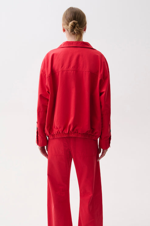 PISTOLA Liberty Funnel Neck Jacket in Negroni