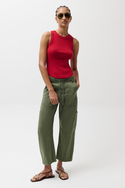 PISTOLA Sabrina Curved Utility Pant in Meadow