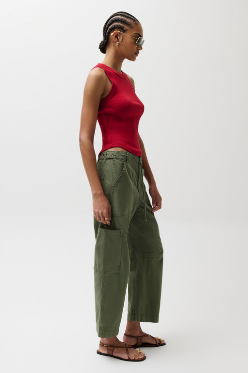 PISTOLA Sabrina Curved Utility Pant in Meadow