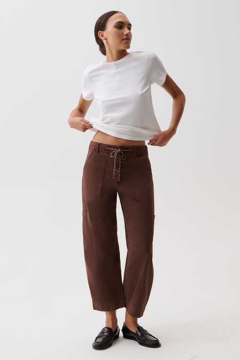 PISTOLA Sabrina Curved Utility Pant in Lindt