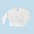 Sarah Donofrio Cropped Pearl Corset Embroidered Sweatshirt White Ivory Pearl