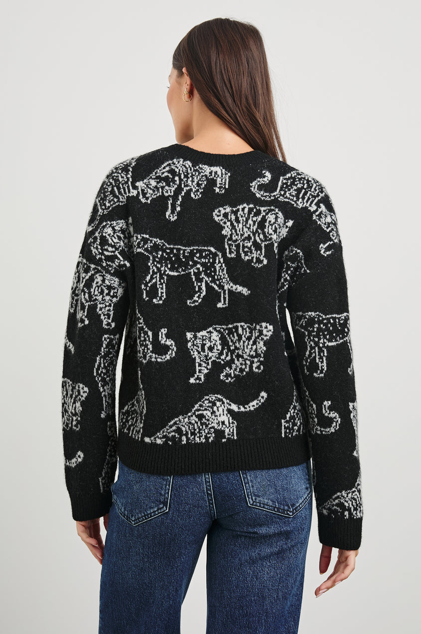 Rails Perci Sweater in Charcoal Cats