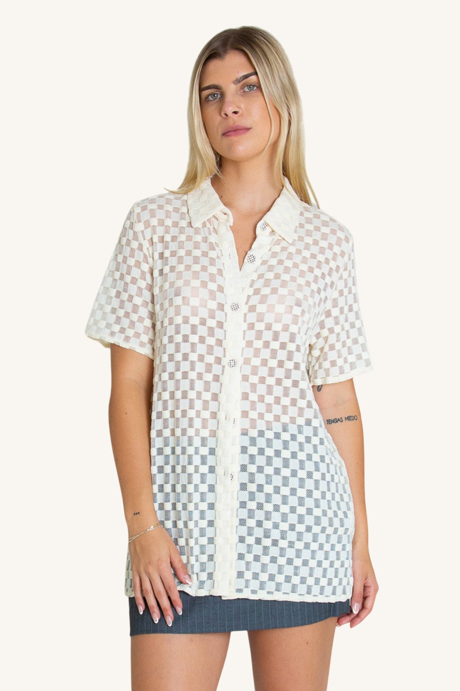 Find Me Now Harmony Checkered Button-Up