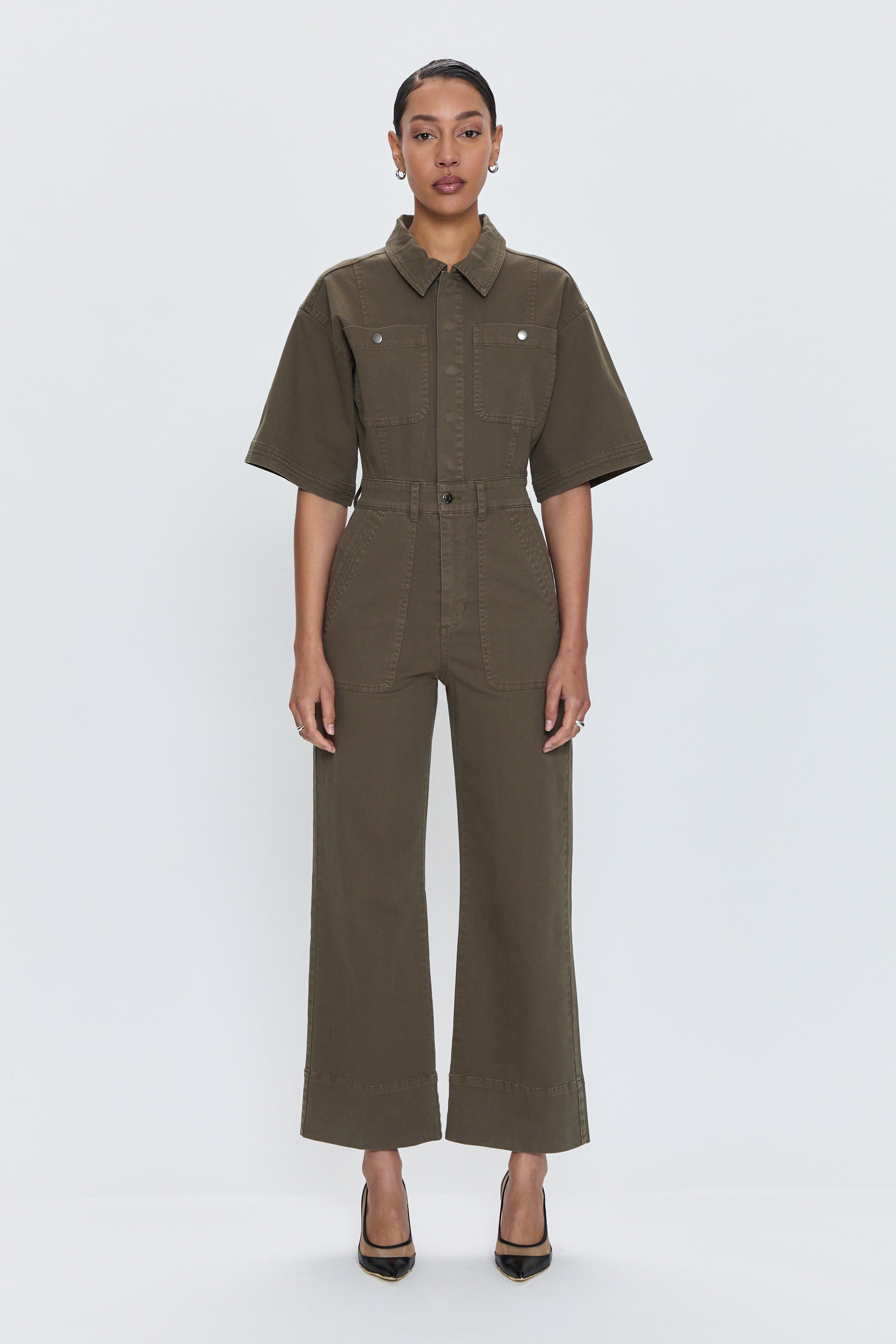 PISTOLA Bernice Utility Jumpsuit Deep Olive