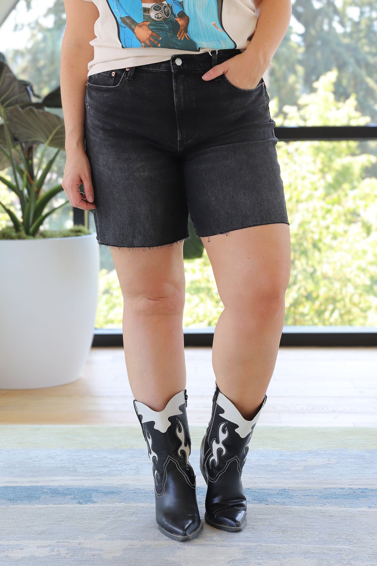 PISTOLA Kaylee Denim Shorts in Citadel Vintage