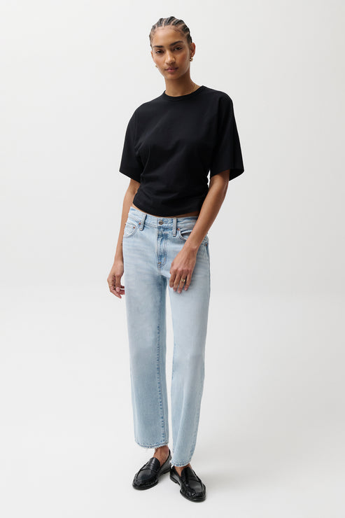 
PISTOLA Lexi Mid Rise Bowed Straight in Dolce Vita Vintage

