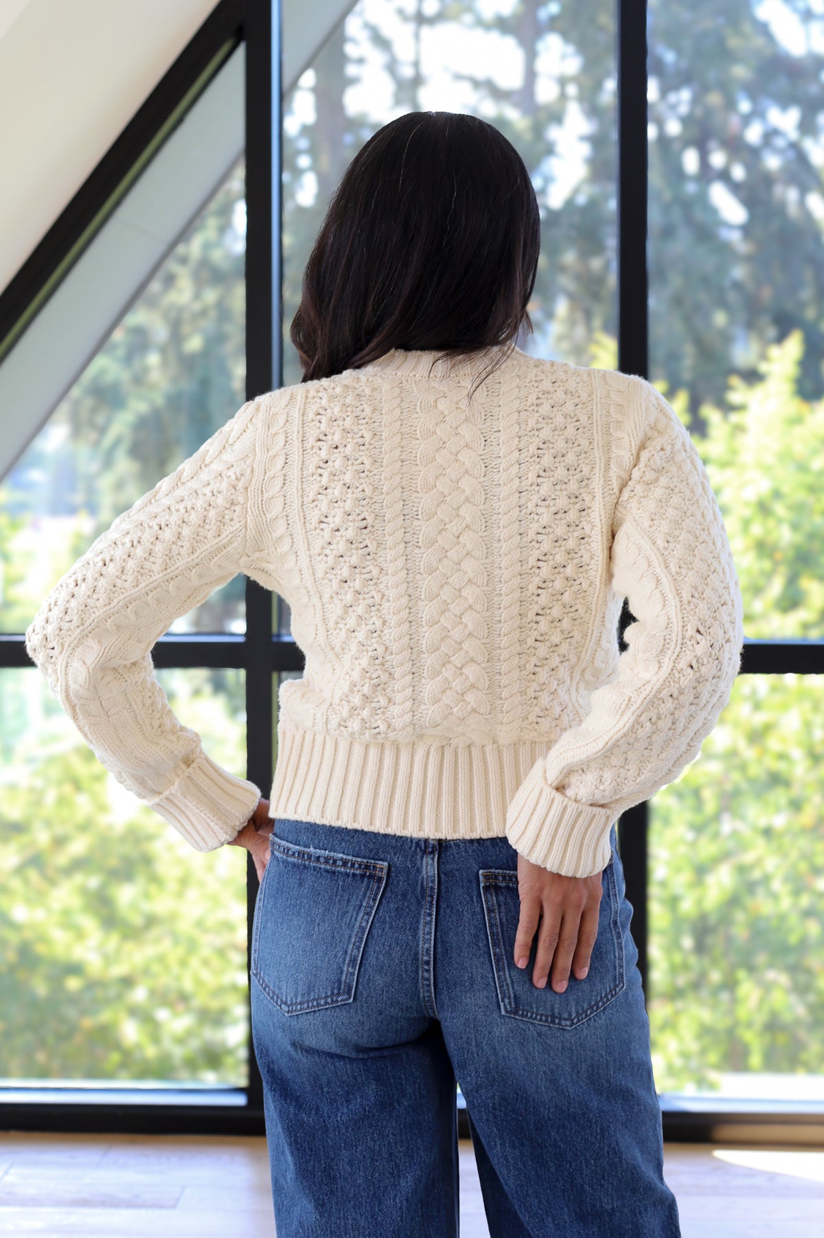 PISTOLA Quinn Sweater Cable Knit Sweater
