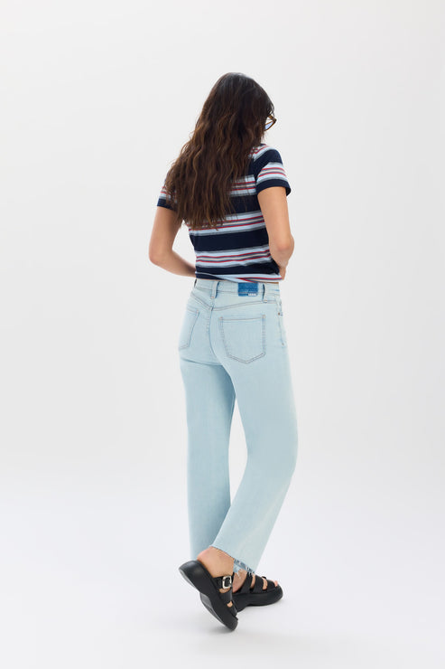 Daze Denim Pleaser High Rise Wide Ankle in Detour