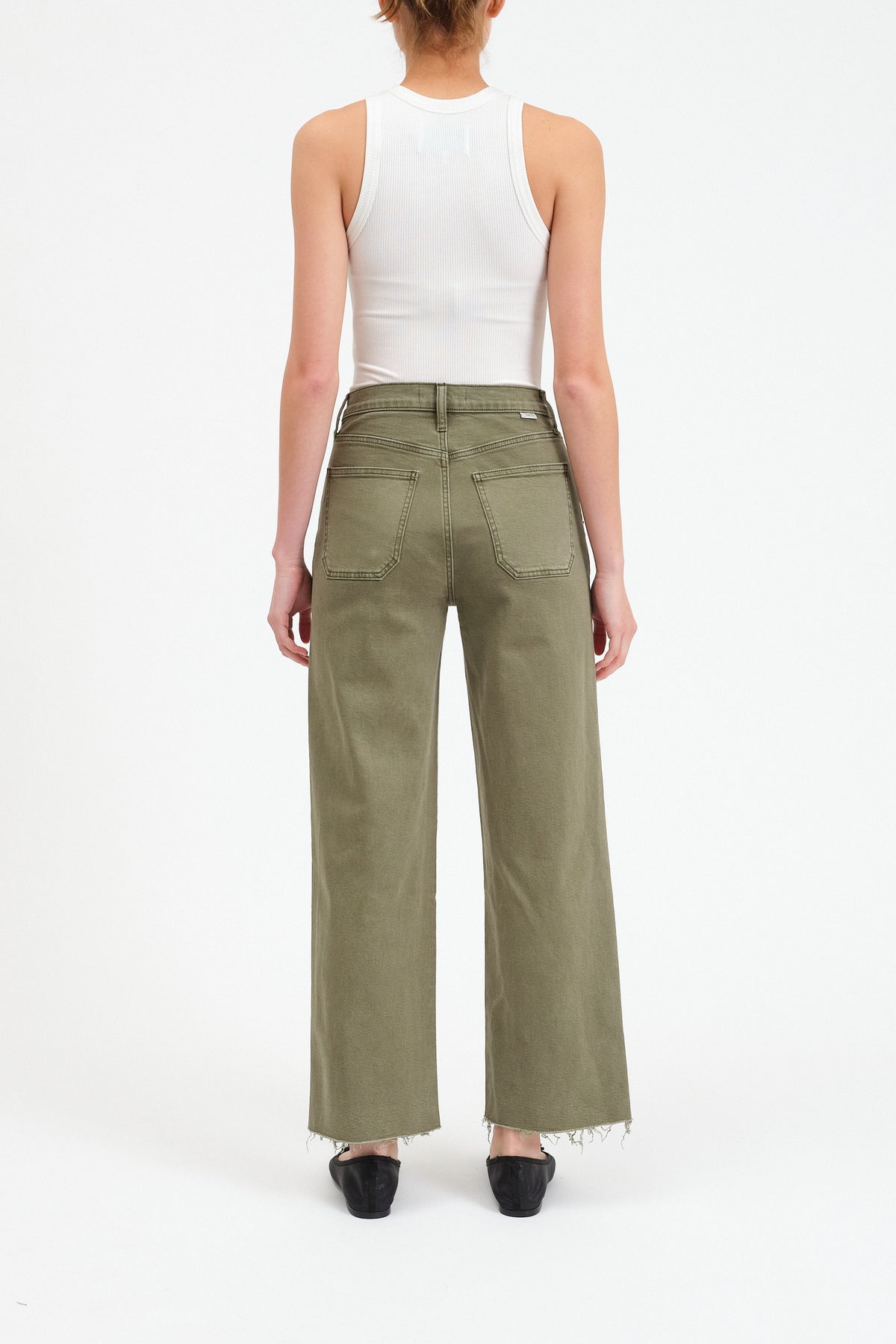 Daze Denim Pleaser High Rise Wide Leg in Jade