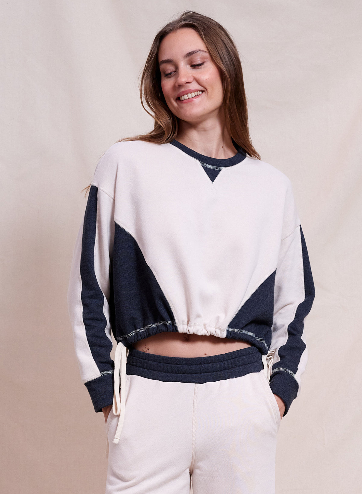 Sundry Color Blocked Pullover