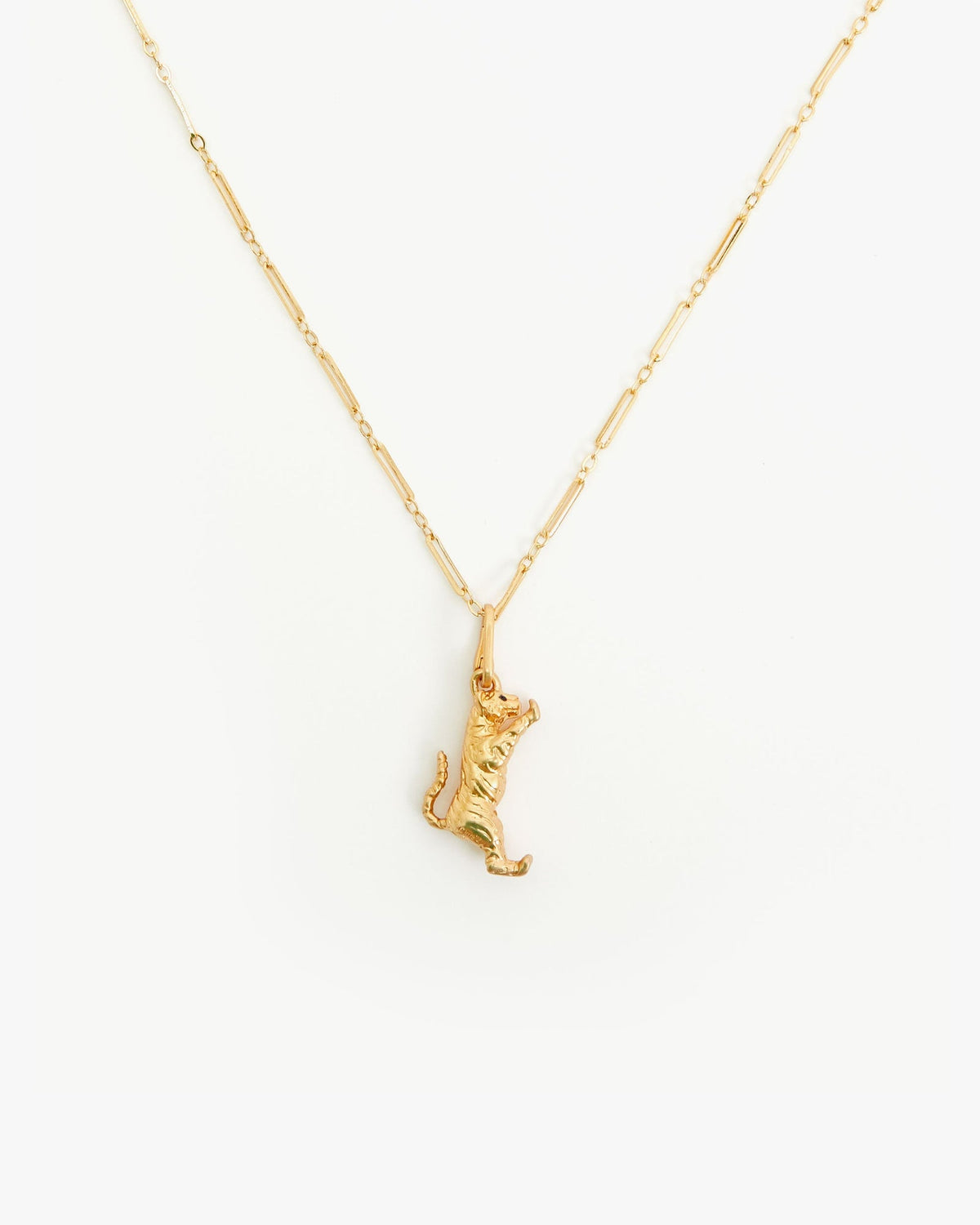 Clare V. Fine Paperclip Charm Chain 24"
