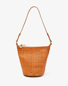 Clare V. Petit Jeanne in Natural Woven Checker - Adorn