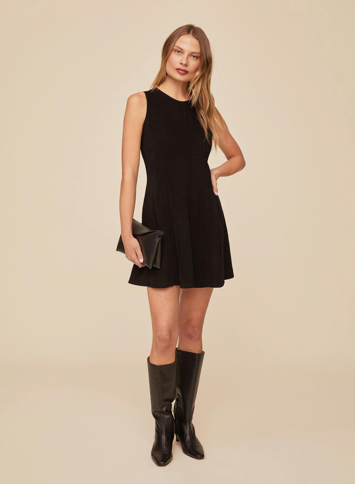 Bella Dahl Sleeveless Seamed Fit and Flare Dress