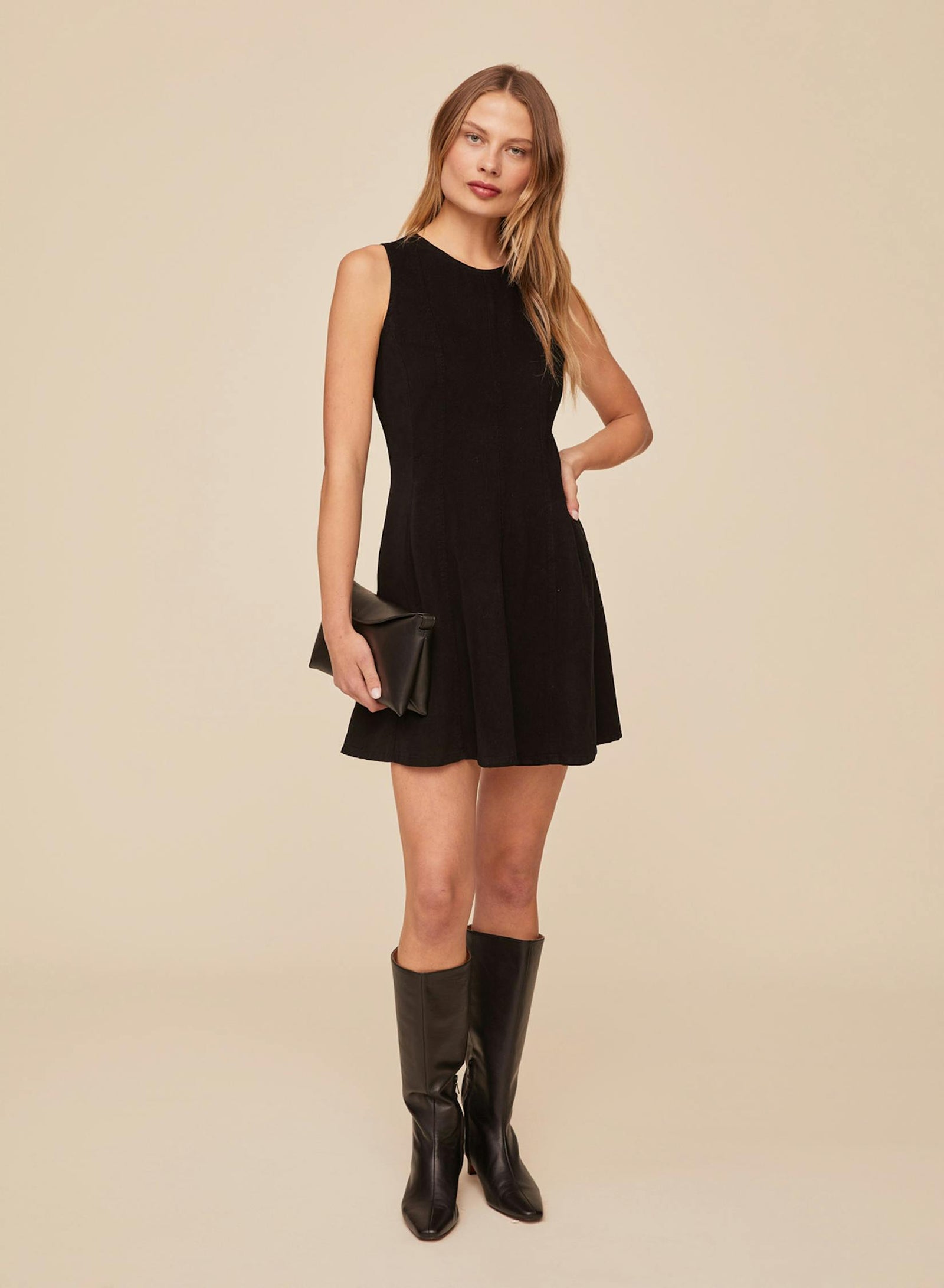 Bella Dahl Sleeveless Seamed Fit and Flare Dress