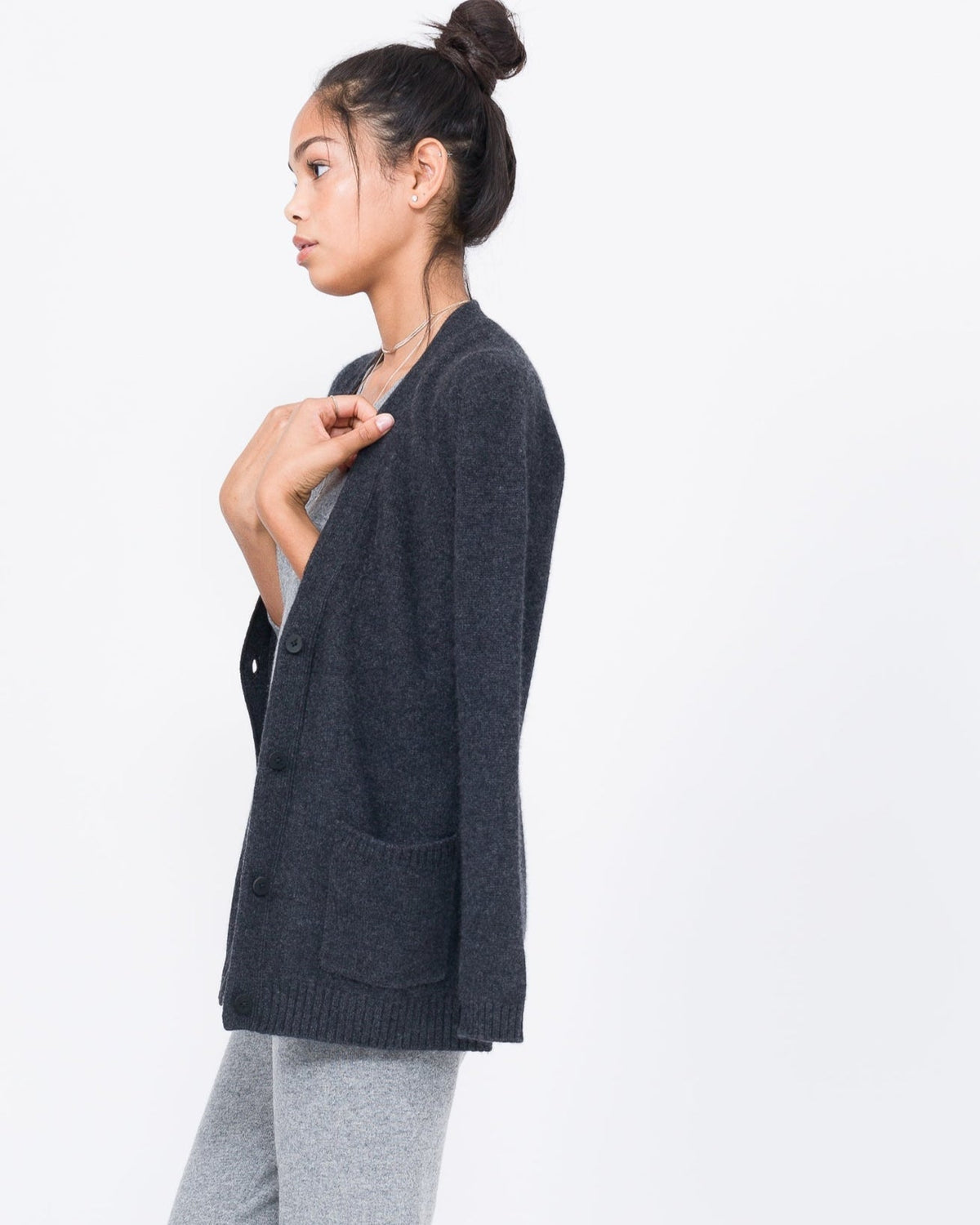 Quinn Yuna Cashmere Boyfriend Cardigan