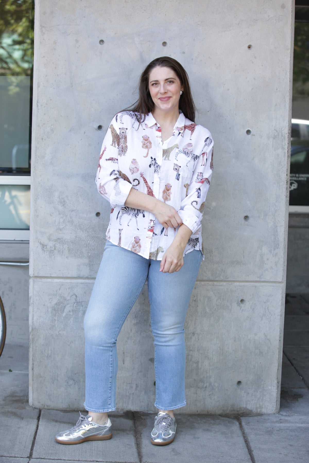 Rails Charli Button Down in Jungle Animals