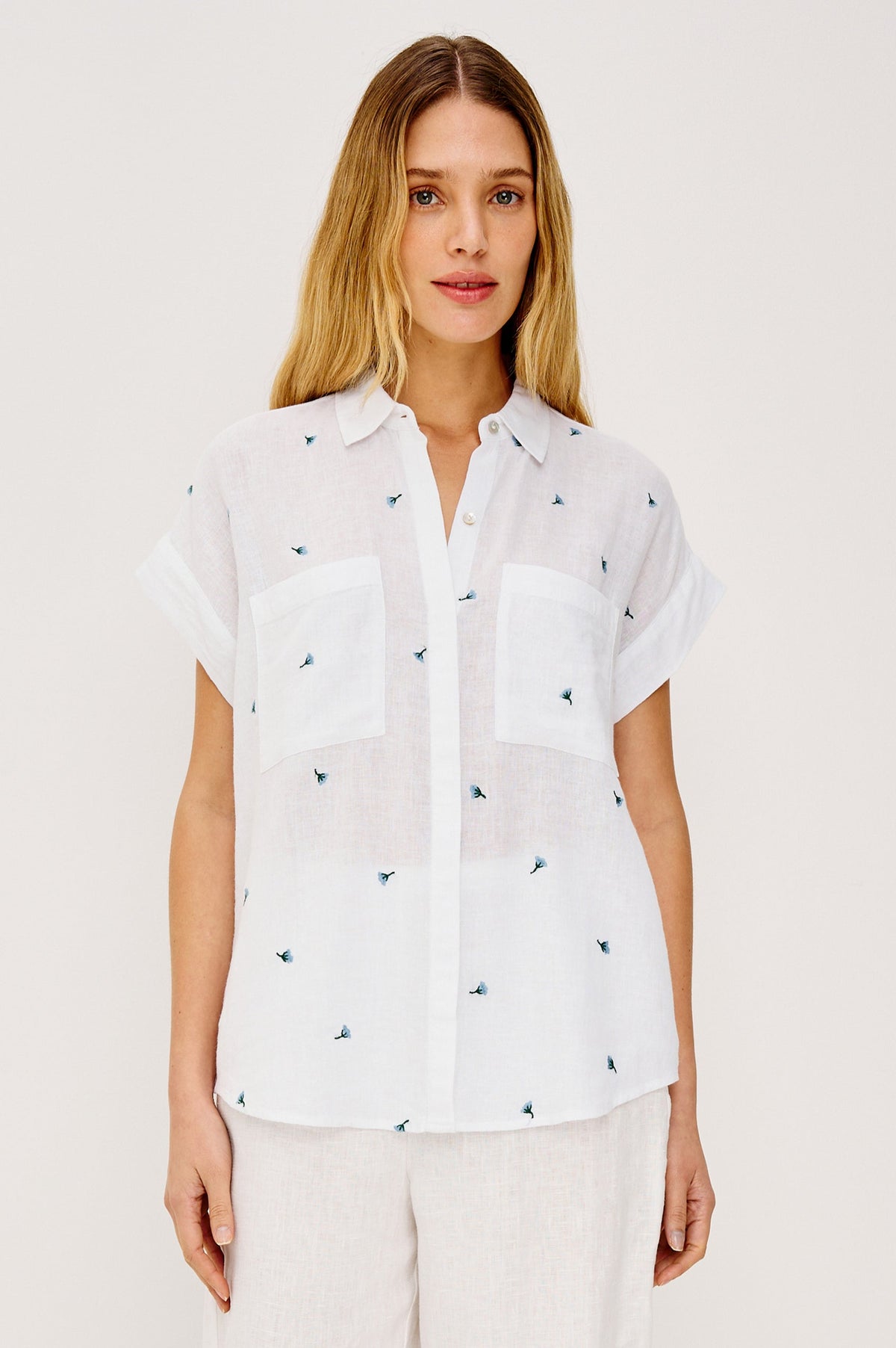 Rails Cito Button Down in Bluebell Carnations