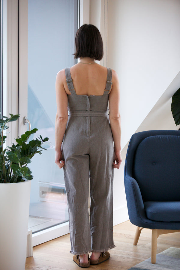 SAGE THE LABEL Gia Washed Denim Overall