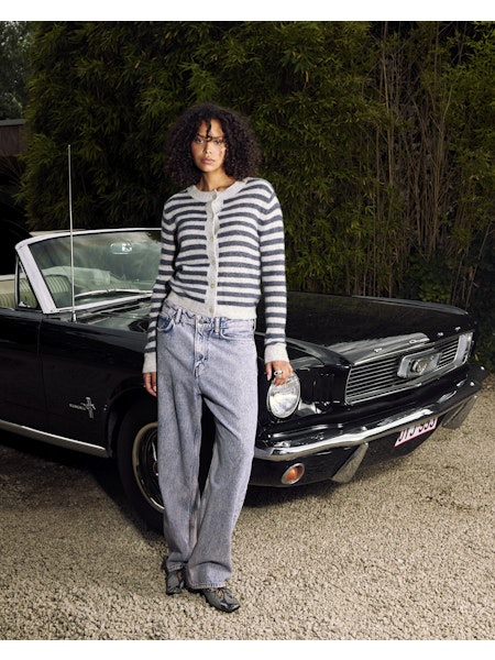 Colorush (C-RUSH) Amara Stripe Malou Cardi Smokey Stripe