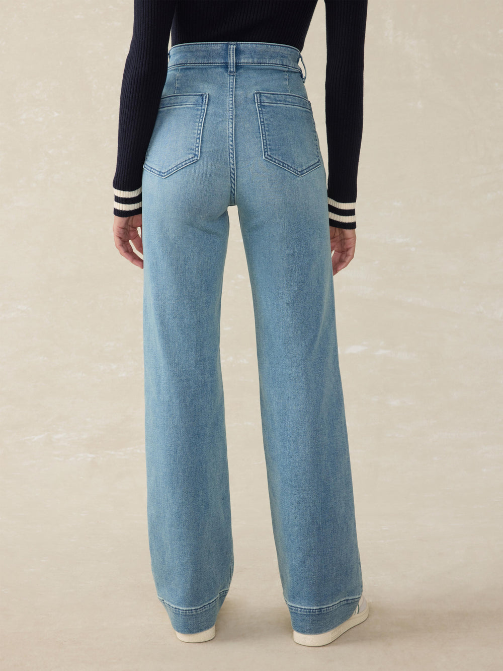 Faherty Stretch Terry Patch Pocket Pant in Eastern Shore Wash