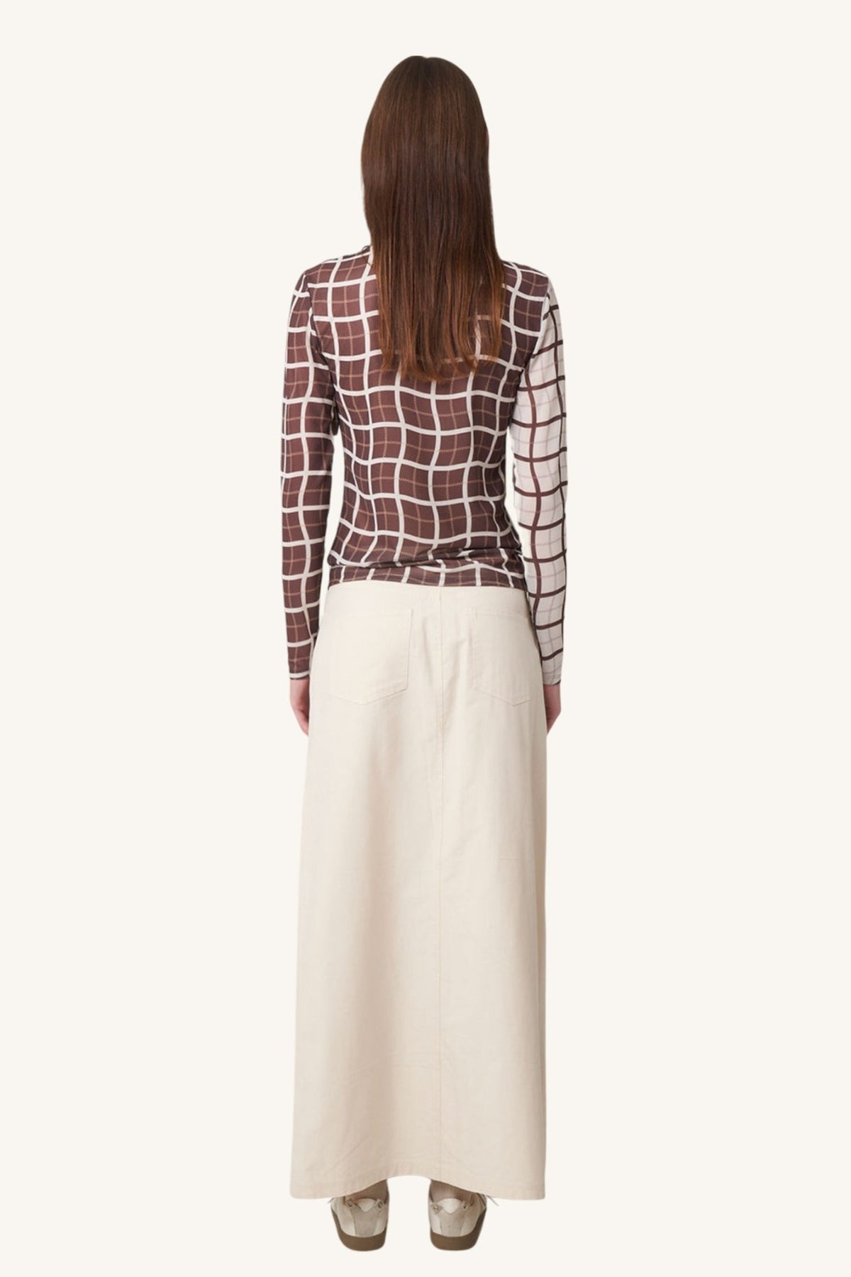 Find Me Now Khaki Midi Skirt