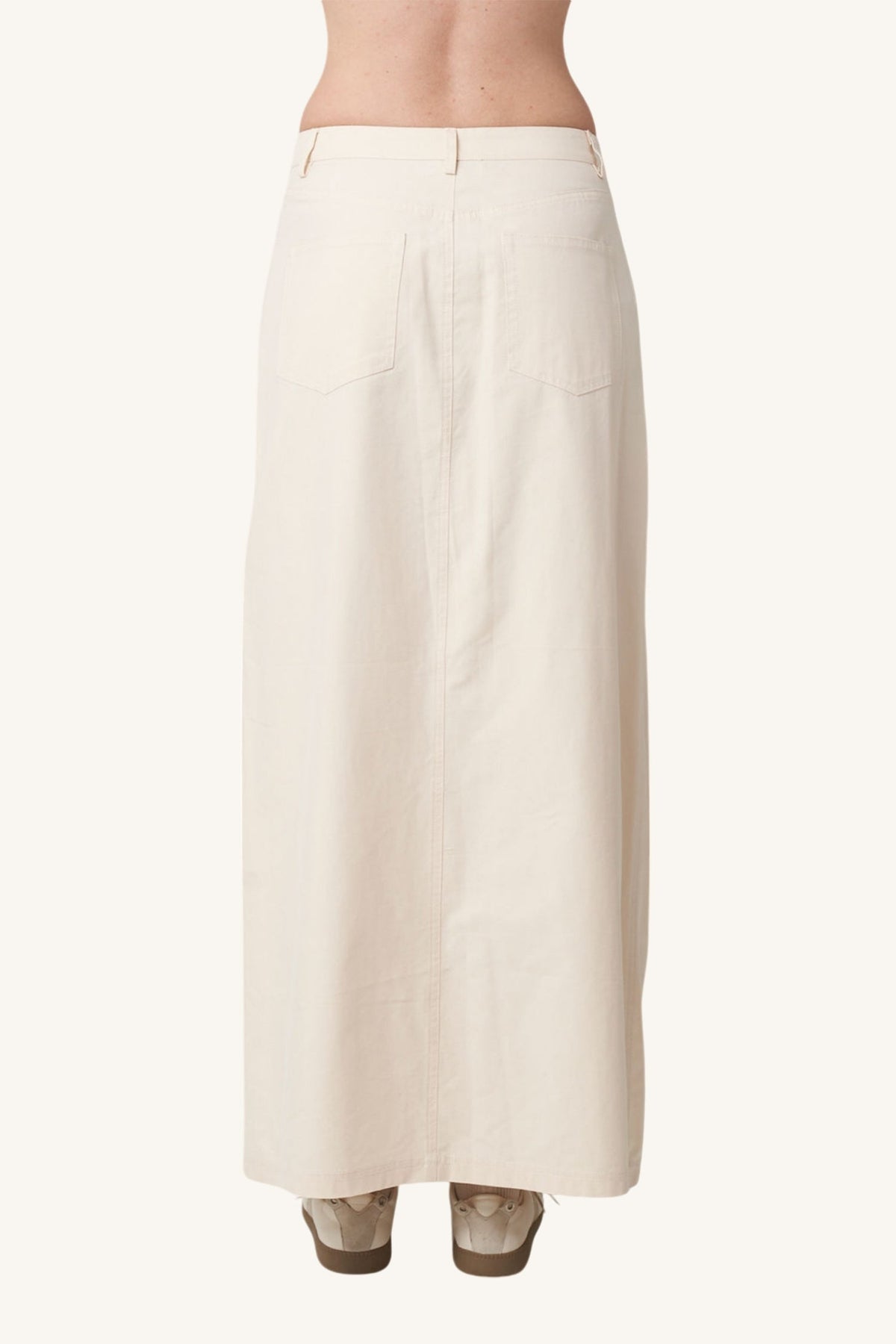 Find Me Now Khaki Midi Skirt