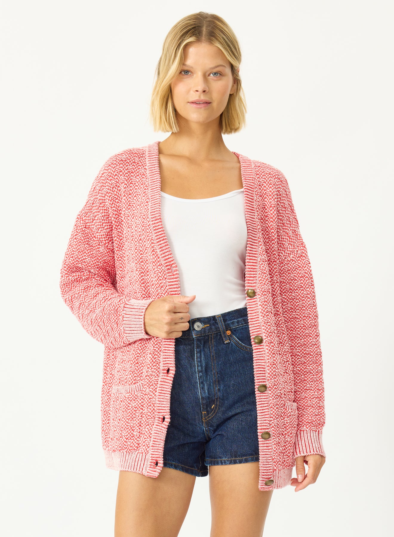 Stitches & Stripes Siegel Cardigan Flame Combo