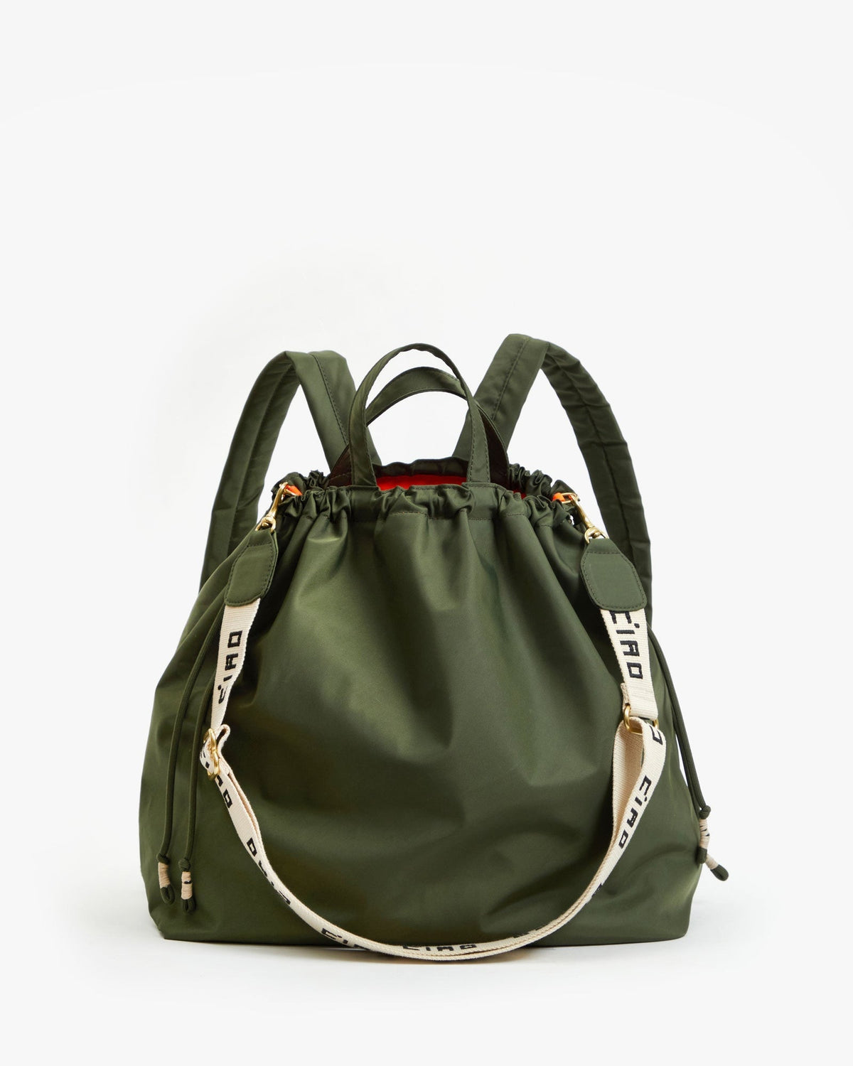 Clare V. Sac Tout Backpack Army 
