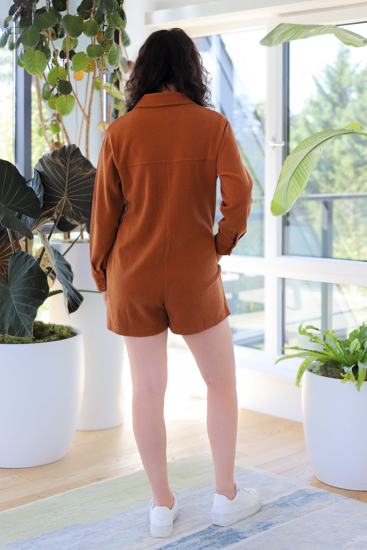 Sadie &amp; Sage Artful Stretch Corduroy Romper